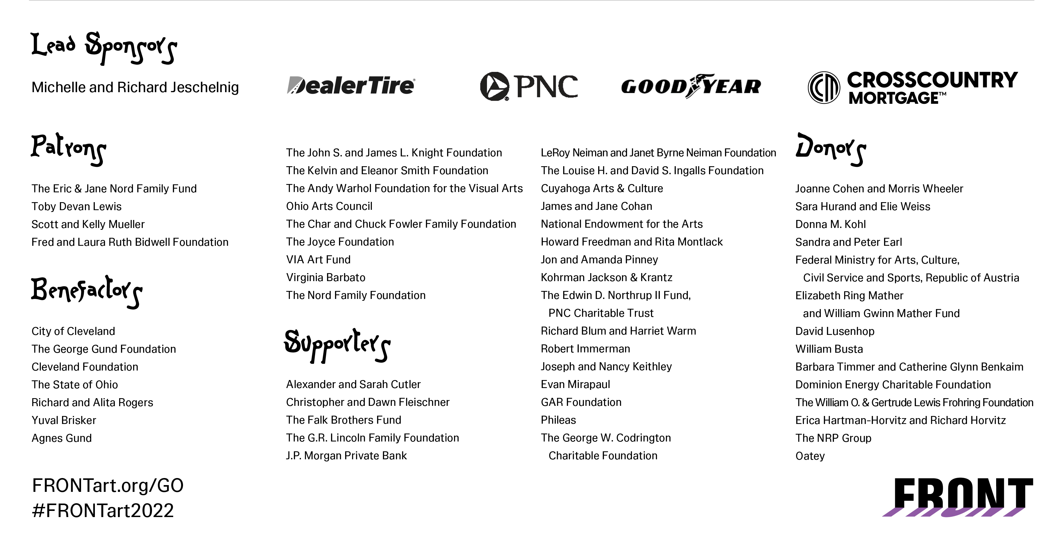 2022 Sponsors